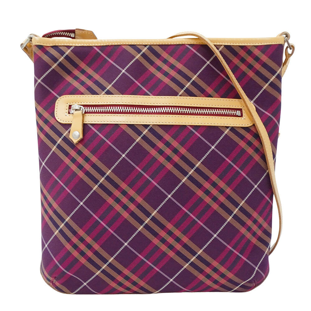 Burberry Blue Label handbag for women, brand shoulder bag, nylon and leather,...